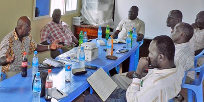 Dr Alila Tassee with Juba Leaders