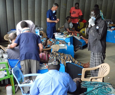 Eye surgery in S. Sudan