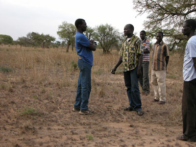 Sudanese partner, is receiving land from Chief Peter at Tsertenya for church ministries and a church building.