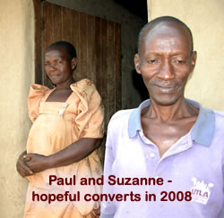 Paul and Suzanne - hopeful converts in 2008