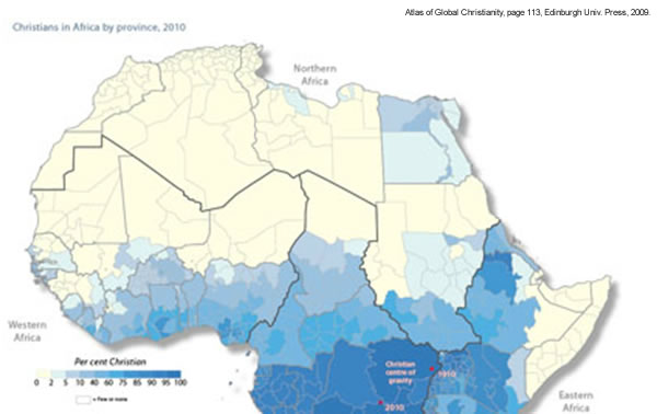 Christians in Africa graphic