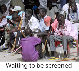 waiting to be screened