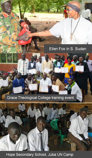 Ellen Fox, S.Sudan - Grace Theological College event - Hope Secondary School
