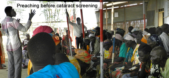 Preaching before cataract screening